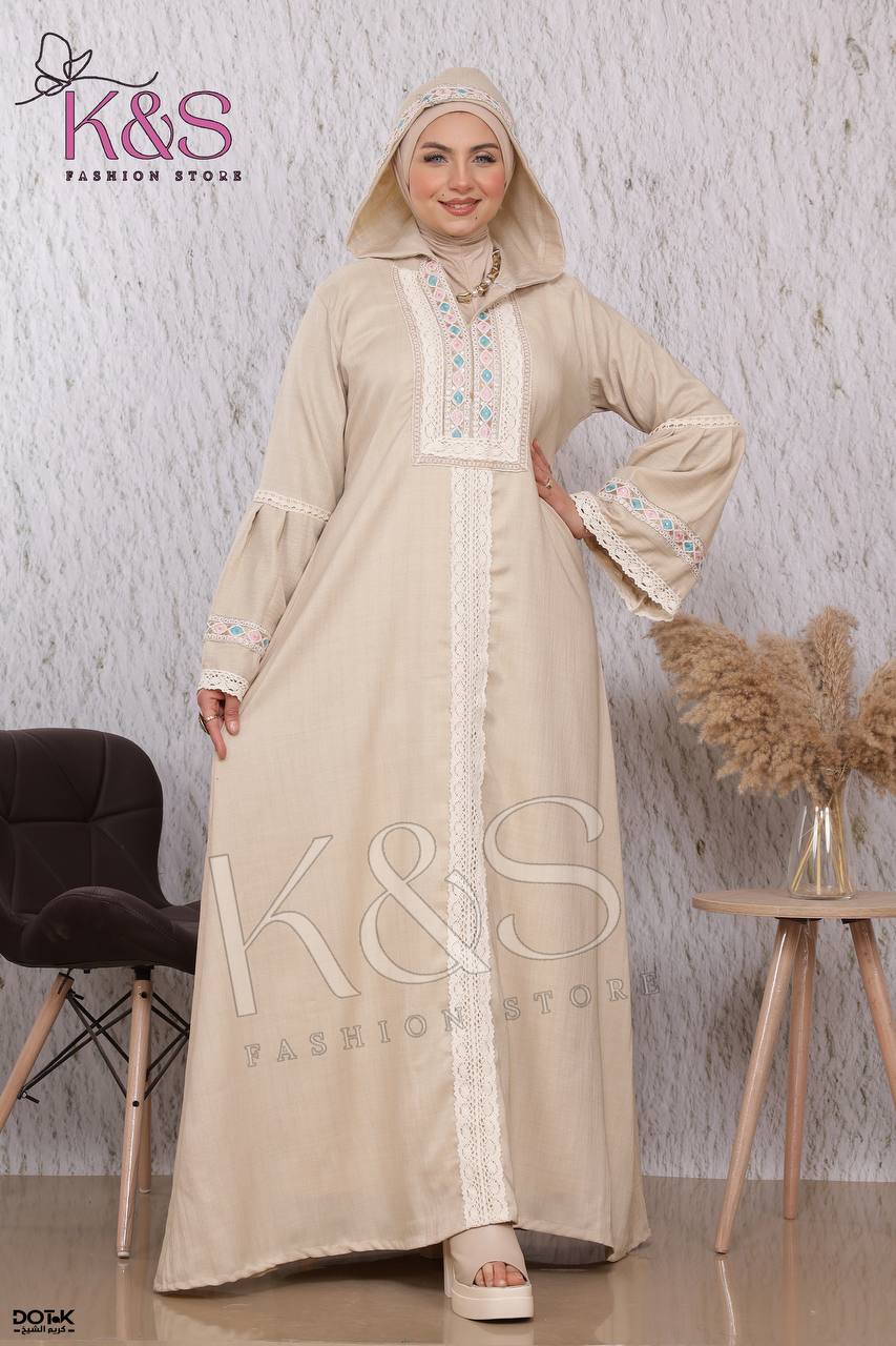 عبايه كتان بيتي